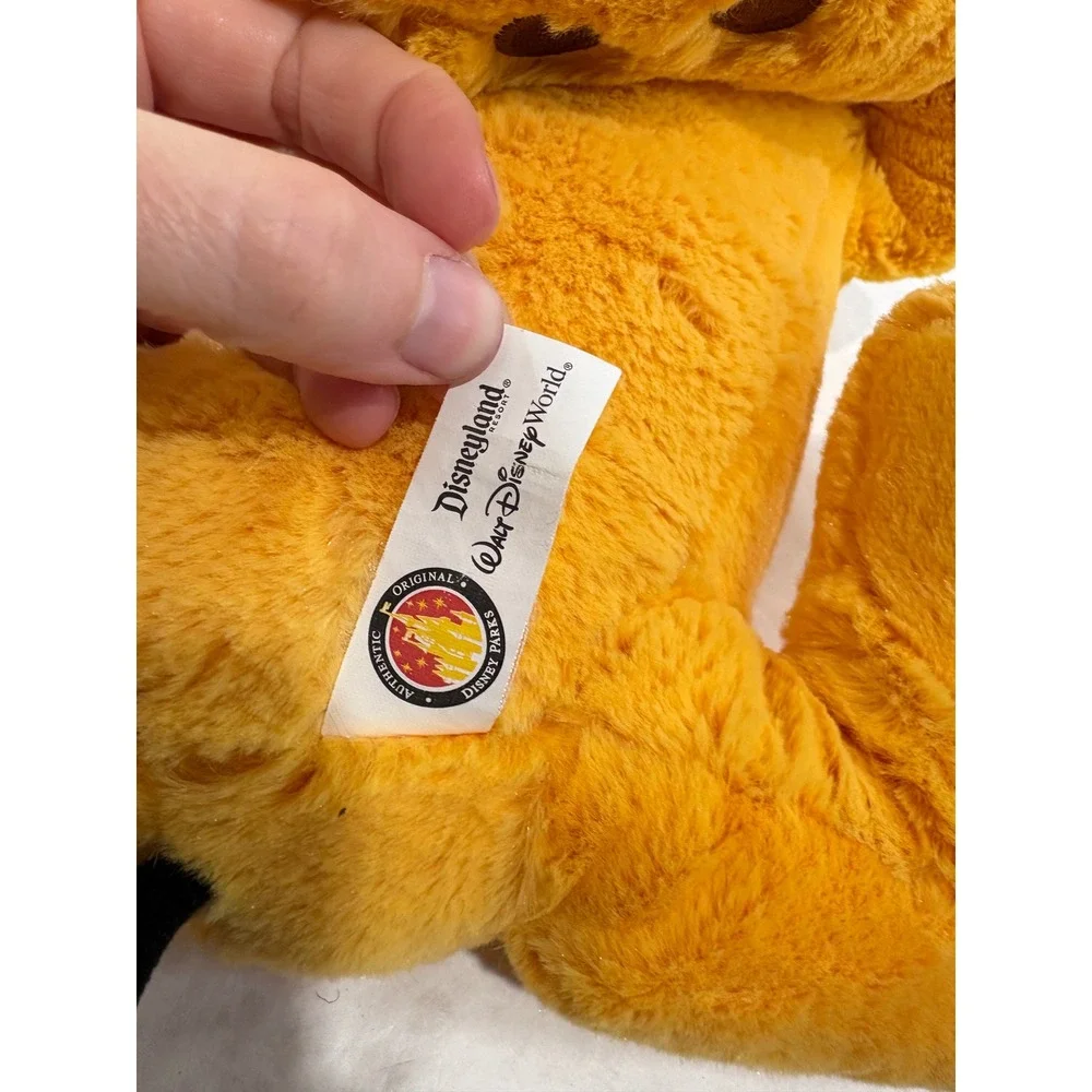 Disney Parks Pluto Plush Dog Stuffed Animal Disneyland Walt Disney World 12 inch